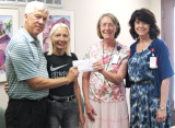 SOT-AZ also presented a check to the Patient Education Resource Center Coordinator Sharon Hammond for purchase of two computers to be used by the veterans for a variety of career and educational uses.