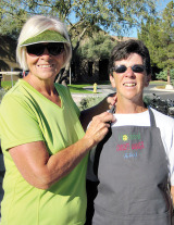 Paula Steger and “Best in Class Baked Beans” winner Jean DeChristopher