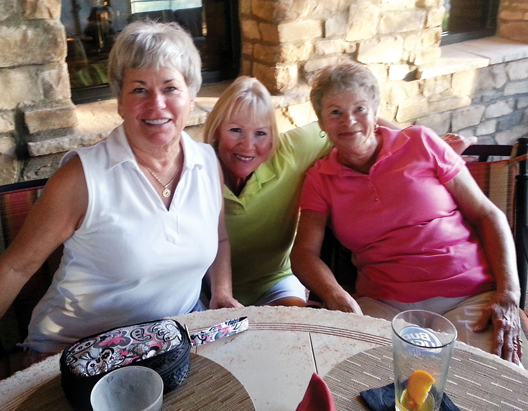 Allie DeValk, Mona Rod and Elaine Dormer took first place in the Robson Ranch 9-hole Lady Lynx Holiday Scramble.