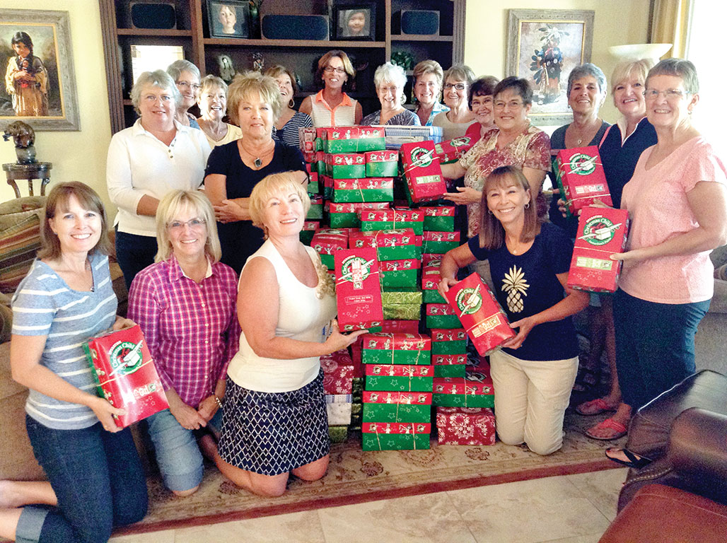 Operation Christmas Child packing party