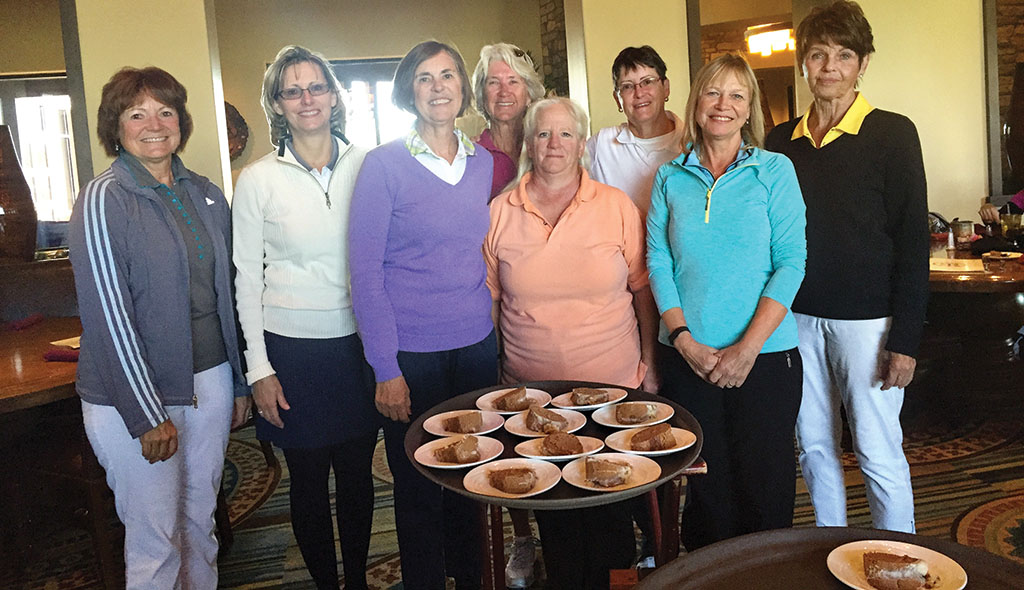 New members to the Robson Ranch Ladies Golf Association, front row: Debra Parker, Mary Pryor, Joanne Johnson, Betty Kumbera, Pam Reese and Marcia Tiefenthaler; back row: Jan Kinley and Terry Rattey. New members not pictured: Nancy Watt, Deb Stenerson, Robin Dunlop, Kathy Peterson and Flo Van Volkom; photographer, Judy Brozek