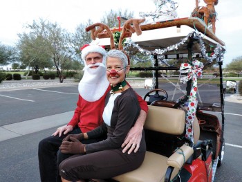 Ted and Jill Lui (Santa and Rudolph)