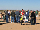 Guests viewing the swap meet items