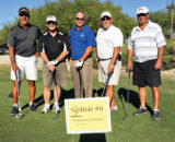 John Burtis, Jeff Jones, Pro Jay Wilson, Dale Mumy and Jim Barber on BackWards Hole No. 6