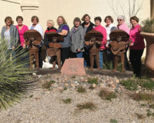 Left to right: Marsha Goldstein, Mary Bryson, Marge Doughty, Jodie Spiller, Robin Tisinger, Karen Furu, Joanne Johnson, Gayle Strack, Mary Syer, Bea Pressler and Marilyn Marty