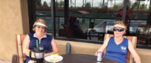 Susan Worner and Terry Lukasik at the tennis social against Sun City Anthem at Merrill Ranch