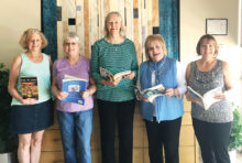 Left to right: Chris Poppen, Nancy Friedman, Karen Leland, Mary Beth Smith and Julie Getchman; not pictured: Melanie Douglas, Wendy Brown, Judy Gottsch, Mary Kindt, Roberta Newman, Beth McGuigan and Bev Bartlett