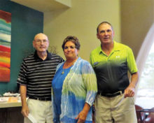 Left to right: Dave Wheeler, Babs Barney-Steeves and Grant Simmons