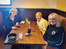 Executive Board Kathy Devlin, CJ Azaria, and Linda Gayer (missing Carol Enright)