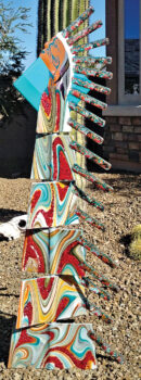 Native American Chief totem by Connie Lundberg, instructor