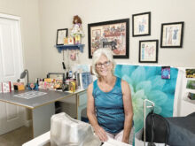 Lorraine in her crafting room.