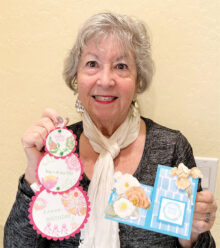 Jaine especially enjoys making cards with unusual folds and shapes.