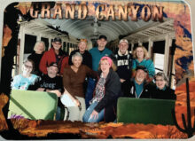 Vagabonds RV Club members all aboard for the Grand Canyon