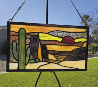 Pamela doesn't shy away from a challenge. This landscape was her first project!