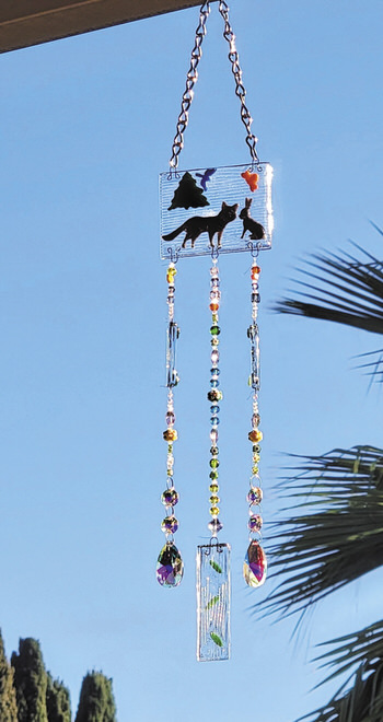 Animals wind chimes by Roseann James