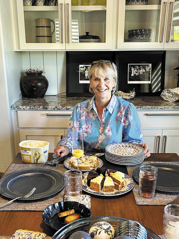 Diane Romine hosted a salad luncheon.
